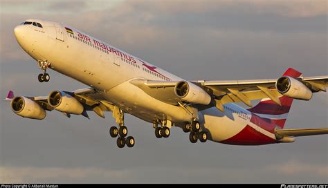 3B NBE Air Mauritius Airbus A340 313 Photo By Akbarali Mastan ID