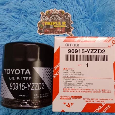 Toyota Oil Filter 90915 Yzzd2c 111 For Toyota Innova Hilux Hiace