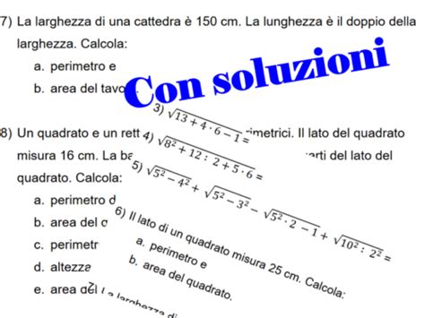 Verifica Matematica Facile