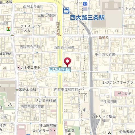 京都府京都市右京区西院東今田町37－5 の地図 Mapfan