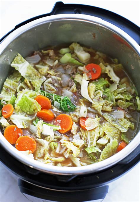 Instant Pot Beef and Cabbage Soup - Yay! For Food