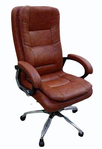 High Back Leather Boss Office Chair Fixed Arm At Rs In New Delhi