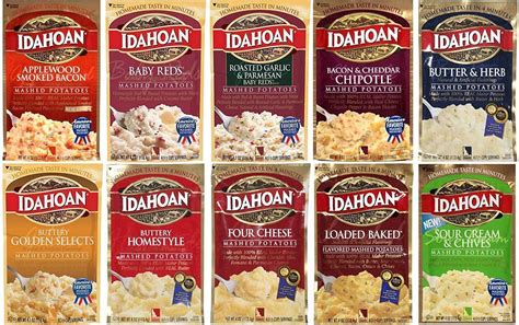 Idahoan Flavored Mashed Potatoes 10-Pack Assortment - 4 oz. each