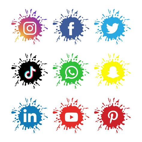 Creative Social Media Icon Collection 3250079 Vector Art At Vecteezy