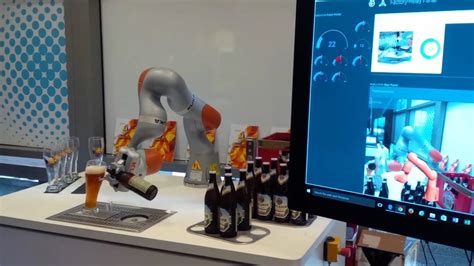 Kuka Beer Robot With C Labs Factory Relay Youtube