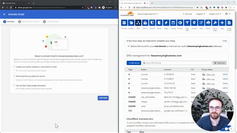 How To Activate Gmail In Google Workspace Setting Up MX Records YouTube