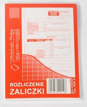 Michalczyk I Prokop Druk Rozliczenie Zaliczki TaniaKsiazka Pl