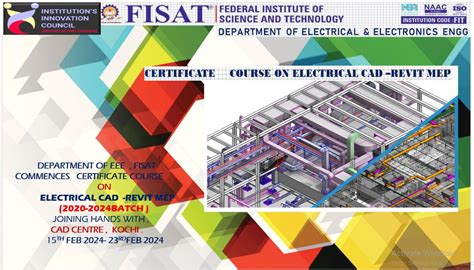 Certificate Course On Electrical Cad Revit Mep Fisat Federal Institute Of Science And Technology