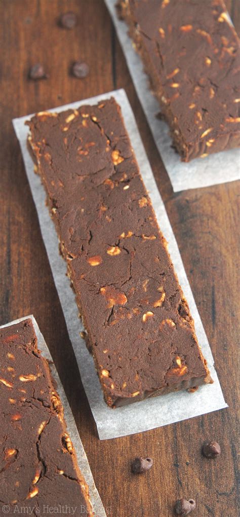 Mocha Brownie Protein Bars Amy S Healthy Baking Protein Bar Recipes