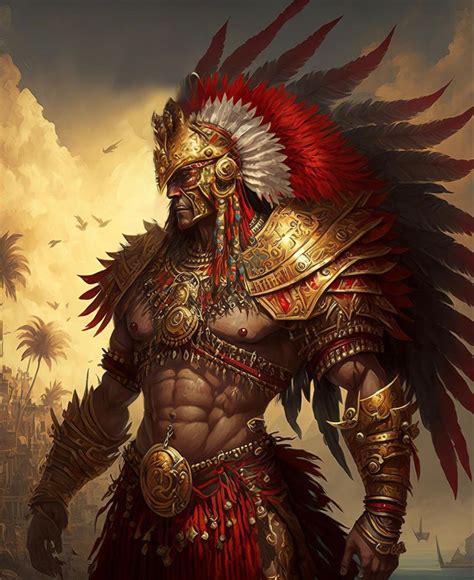 Aztec Eagle Warrior Dynamic Ai Aztec Concept Fantasy Artofit