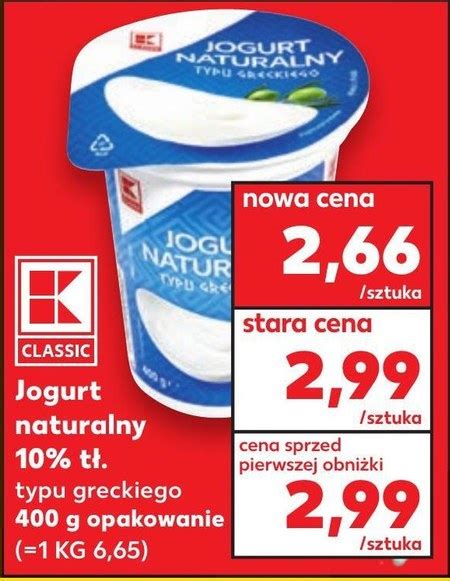 Jogurt Naturalny Kaufland 11 TANIEJ Promocja Kaufland Ding Pl