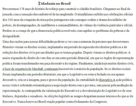 Alguém me ajuda pfv Preciso desenvolver um texto sobre a cidadania do