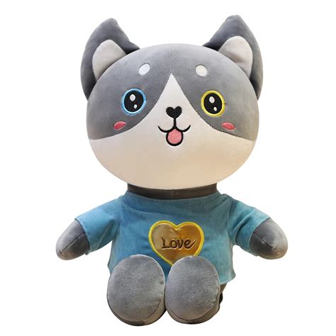 Novo lovey super macio novo huggable husky brinquedo de pelúcia boneca