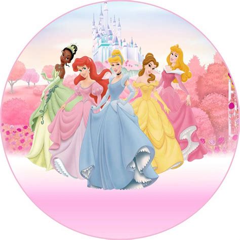 Painel Em Lona Fosca Redondo Festas Princesas Disney Shopee Brasil