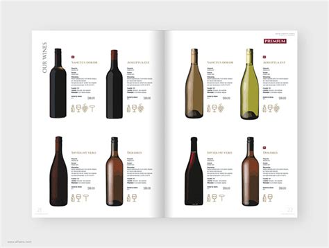 Wine Catalog Brochure Behance