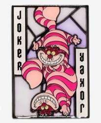 54347 Cheshire Cat Hot Topic Alice In Wonderland Stained Glass Cards Blind Box Loungefly