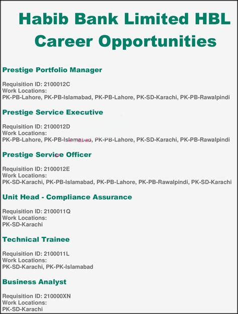 Habib Bank Limited HBL Jobs 2024 Apply Online Eligibility Criteria