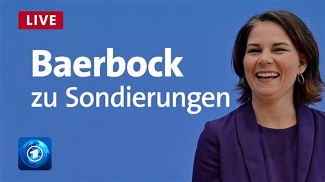 Nach Vorsondierungen mit der FDP Annalena Baerbock zu den Plänen der