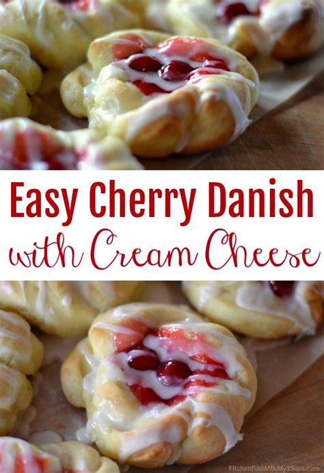 Easy Cherry Danish With Cream Cheese