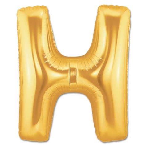 Gold Balloon Letter H Balloons Vancouver Jc Balloon Studio