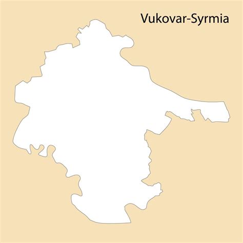 High Quality map of Vukovar-Syrmia is a region of Croatia 21798237 Vector Art at Vecteezy