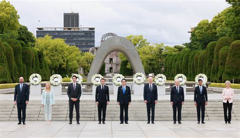 G7七国集团广岛峰会 G7领导人访问广岛和平公园等 首相行程 日本国首相官邸