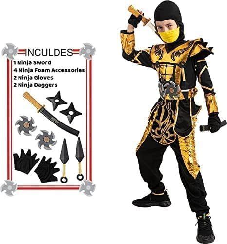 Creations Gold Ninja Costume For Boys Child Golden Ninja Costume Ninja