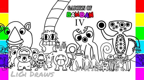 Garten Of Banban New Coloring Pages Color All New Bosses Ending