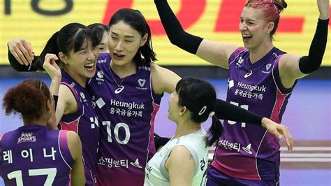 Klasemen Terbaru Liga Voli Korea Pink Spiders Kudeta Hyundai Hillstate