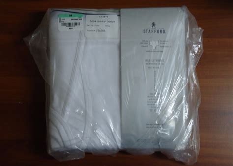 Stafford Mens 6 Pk100 Cotton Full Cut White Briefs Ebay