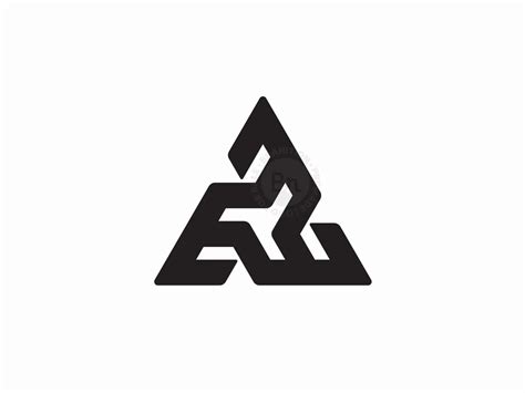 Abstract Triangle Logo Mark Logo Branition