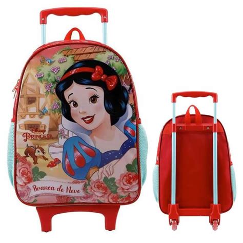 Mochila De Rodinha Infantil Branca De Neve Xeryus