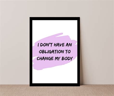 Body Neutrality Affirmation Printable Body Neutrality Quote Instant