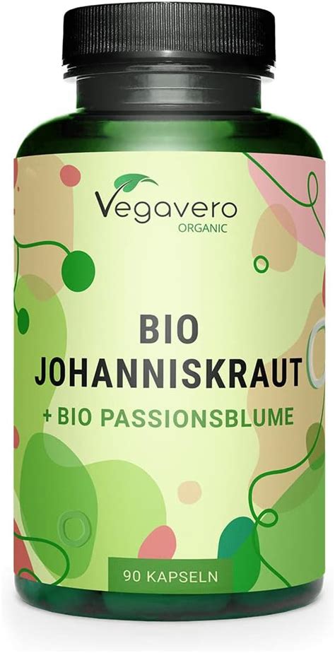 Bio Johanniskraut Hochdosiert Mit Bio Passionsblume Bio Extrakte