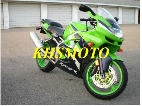 ABS Greenl Fairing Kit For KAWASAKI Ninja ZX6R 98 99 ZX 6R ZX 6R 636 98