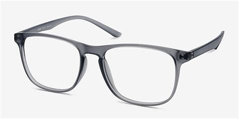 Ghent Square Matte Gray Full Rim Eyeglasses Eyebuydirect