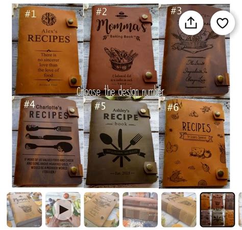 Several Different Types Of Menus And Recipe Books