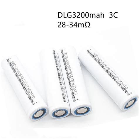 High Capacity 18650 Battery Lithium Ion 3200mAh 3 7V Dlg Rechargeable