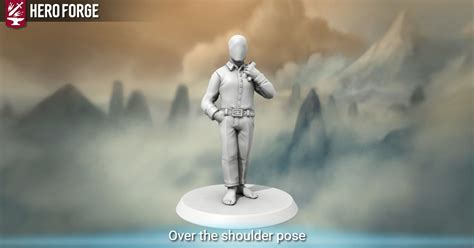 Over The Shoulder Pose Made With Hero Forge