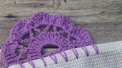 Crochet para zurdos Linda y súper fácil Puntilla de una vuelta Te