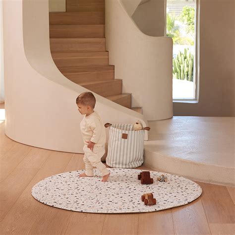 Padded Foam Play Mat Round Terrazzoweave