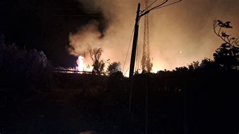 Montelepre Un Vasto Incendio Divampato A Sagana Amica News