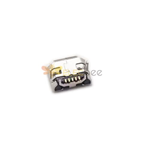 Micro Female Usb 5 Pin Smt Type B 180 Degree For Pcb Mount