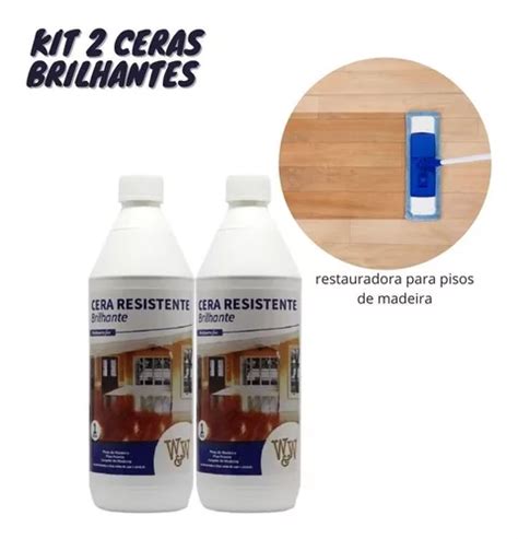 Ceras Resistente Brilhante W W L Restaura Pisos Madeira Frete Gr Tis