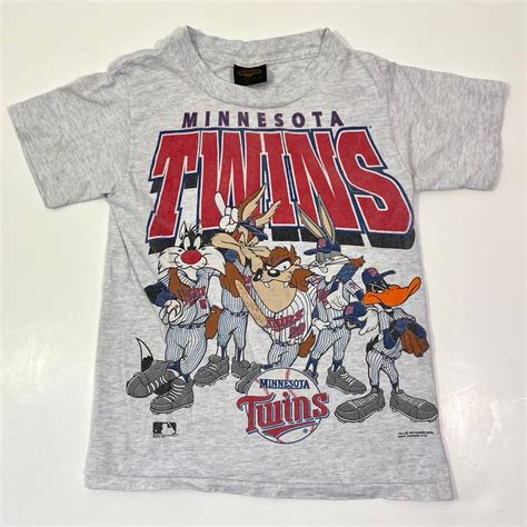 Vintage S Minnesota Twin Looney Tunes T Shirt Youth Medium Etsy