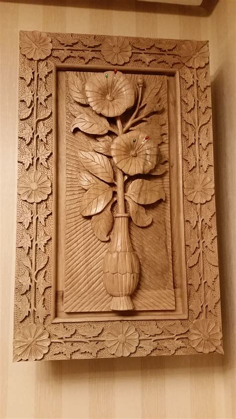 Flor Hibiscus En Talla De Madera Tallado En Madera Arte De Talla