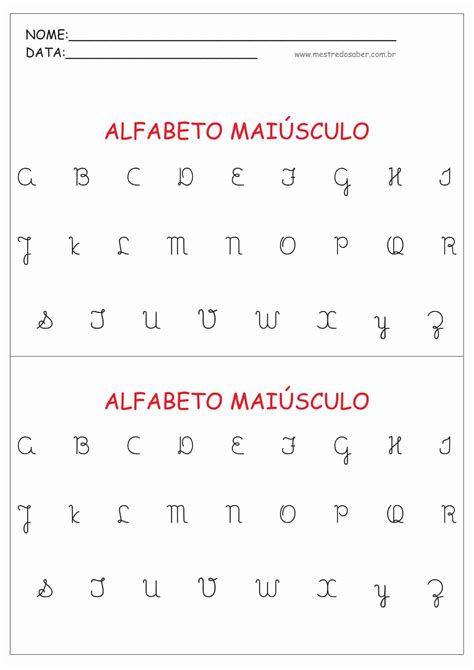 Alfabeto De Letra Maiúscula FDPLEARN