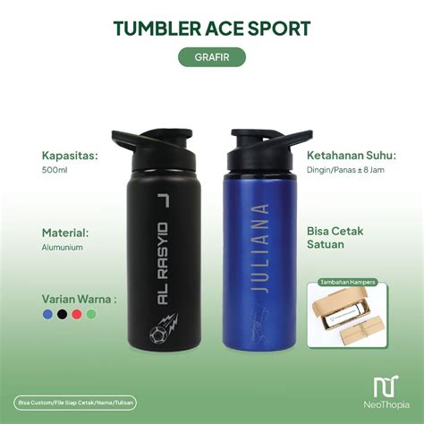 Jual Botol Minum Sepeda Custom Grafir Ace Sport Bisa Cetak Nama Logo