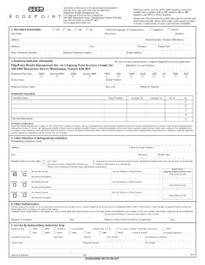 Fillable Online This Form Can Be Used For Rsp To Rsp Transfers Except