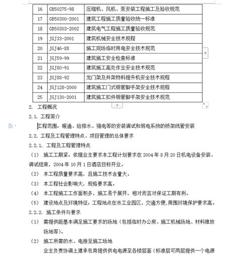 大酒店机电安装工程施工组织设计 184p免费下载 电气施工 土木工程网